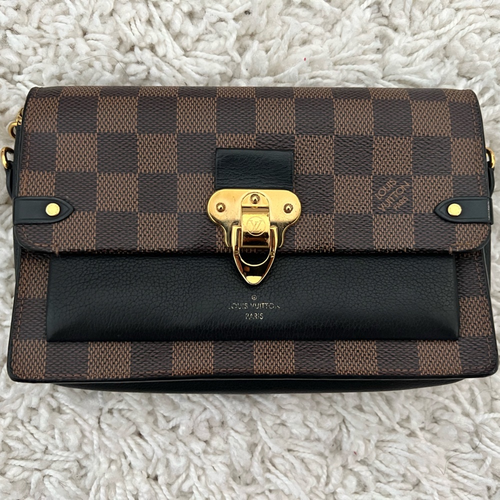Louis Vuitton Vavin Chain Wallet NM Damier With Leather